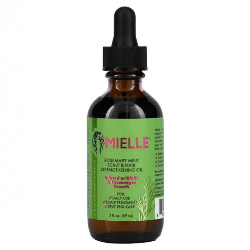 Mielle – Rosemary Mint Scalp & Hair Strengthening Oil 59mlميلي – زيت تقوية فروة الرأس والشعر بإكليل الجبل والنعناع 59 مل