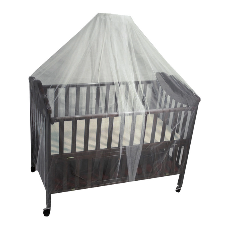 Wooden baby cradle with mosquito net – safe & comfortable sleep for babiesسرير بيبي خشبي مزود ناموسية – راحة وأمان للأطفال