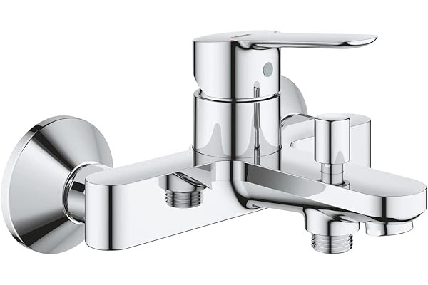 Stali chrome shower faucet with thermostat and wall-mount designخلاط دش ستالي كروم مع منظم حراري وتصميم قابل للتثبيت على الحائط