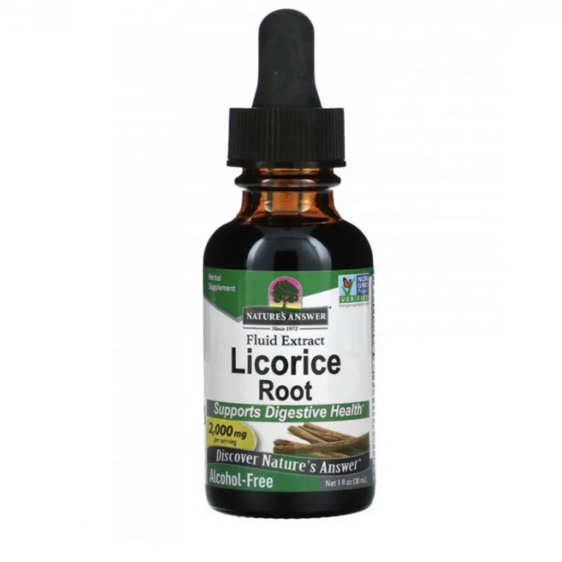 Nature’s Answer Licorice Alcohol-Free Extract 30ml product imageمنتج ناتورز أنسر عرق السوس خالي من الكحول 30 مل