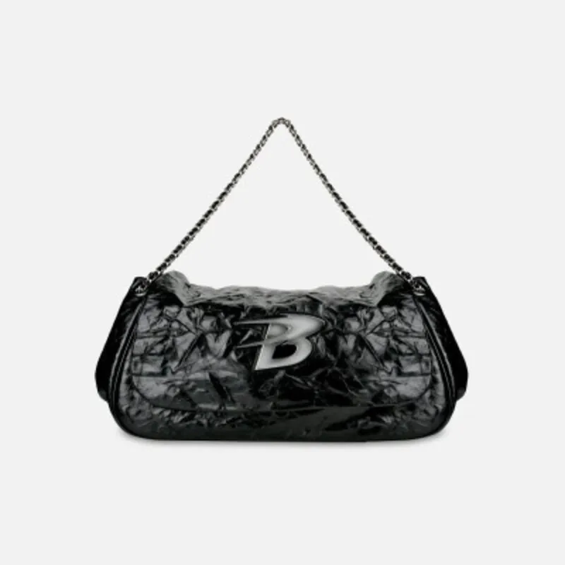 Elegant Women’s Black Leather Bag – Stylish with 2-Year Warrantyشنطة نسائية سوداء جلد – تصميم أنيق مع ضمان سنتين