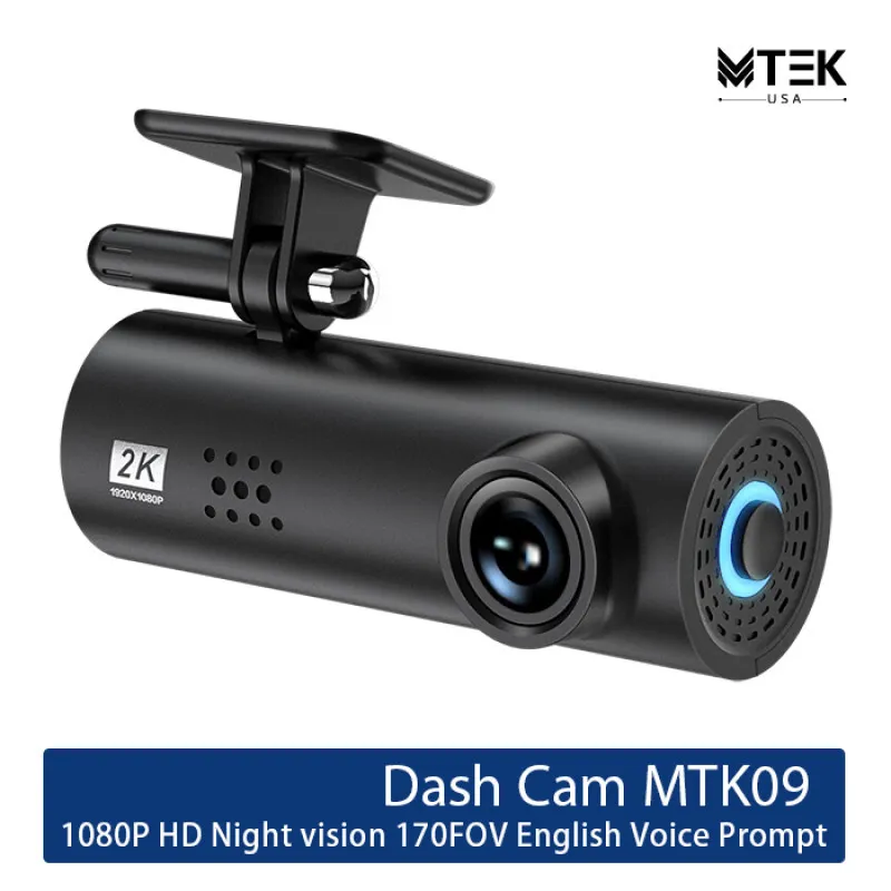 MTech Car Dash Camera FHD 1080P with WiFi and Night Visionكاميرا مراقبة للسيارة بدقة عالية 1080P مع اتصال واي فاي من ام تيك