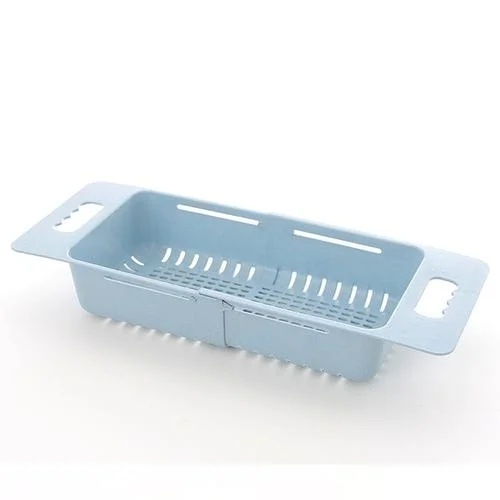 Expandable stainless steel basket for washing vegetables and fruitsسلة غسيل خضروات وفواكه قابلة للتمدد مصنوعة من الفولاذ المقاوم للصدأ