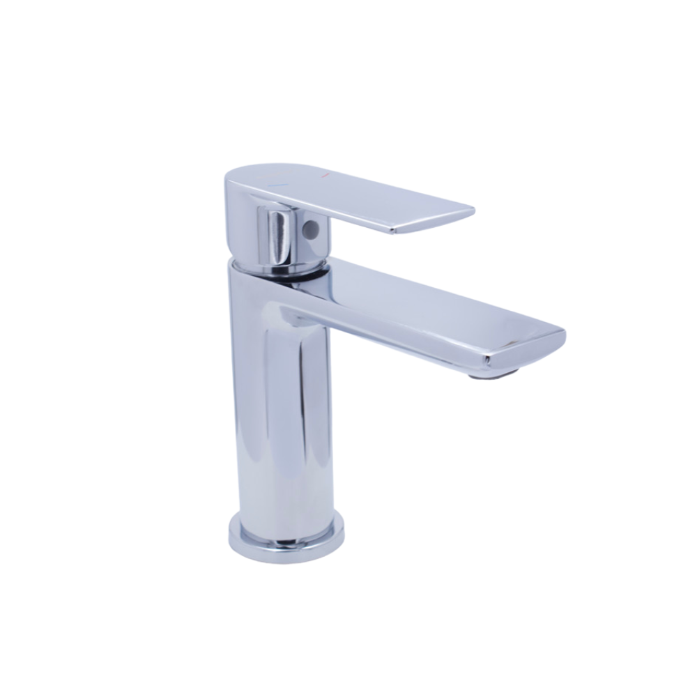 Carlmann German automatic washbasin faucet with modern design and shiny chrome finishخلاط مغسلة أوتوماتيك كارلمان ألماني بتصميم عصري وطلاء كروم لامع