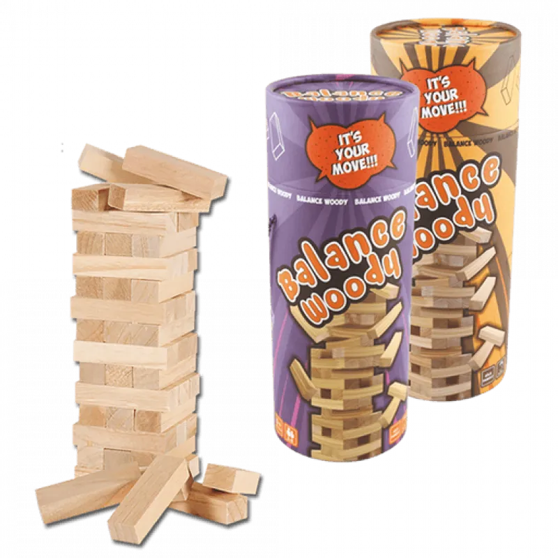 Wooden Balance Game 54 Pieces – Fun & Smart Challenge for All Agesلعبة التوازن 54 قطعة خشبية – تحدي المرح والذكاء لجميع الأعمار